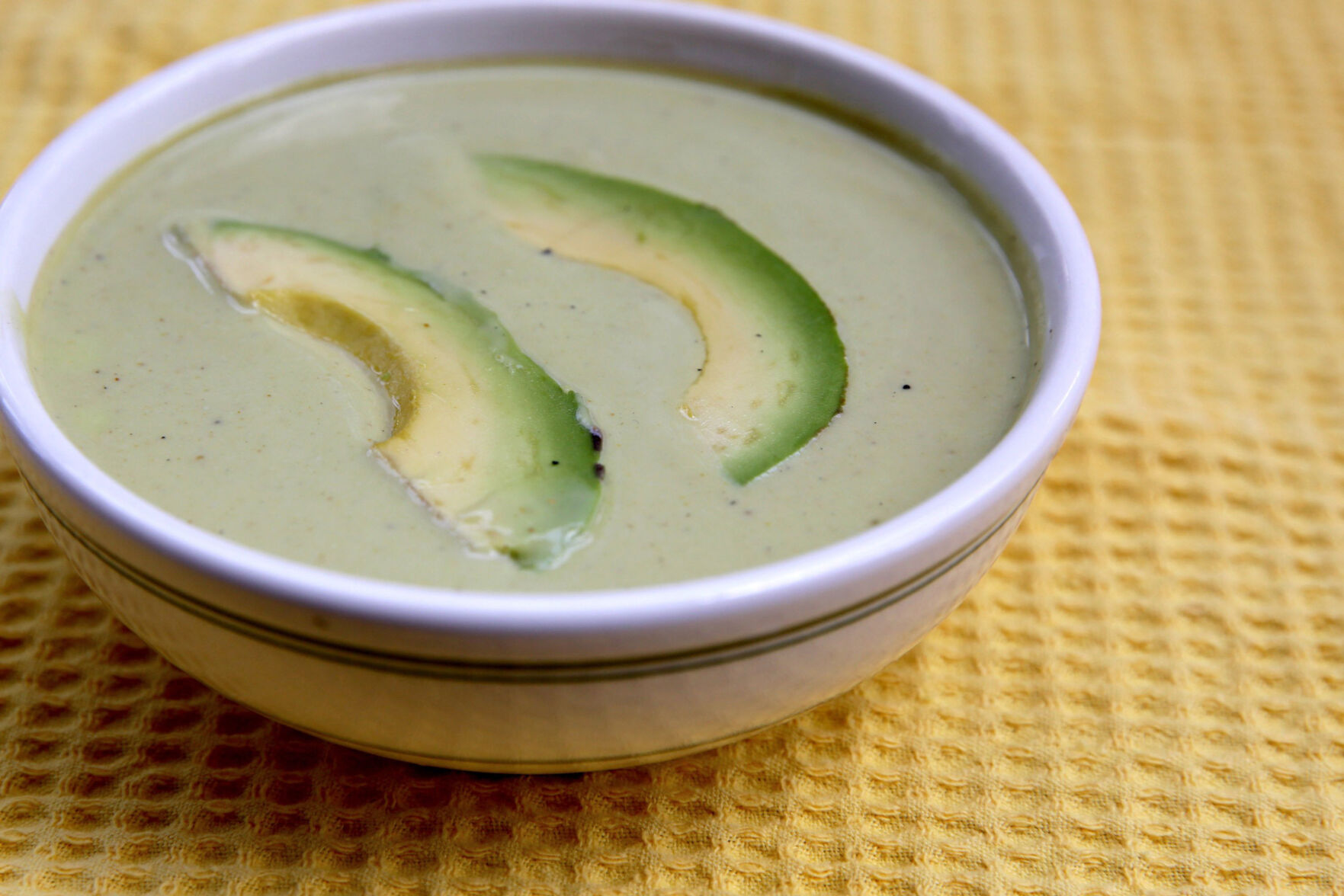 Curried Avocado Soup.
